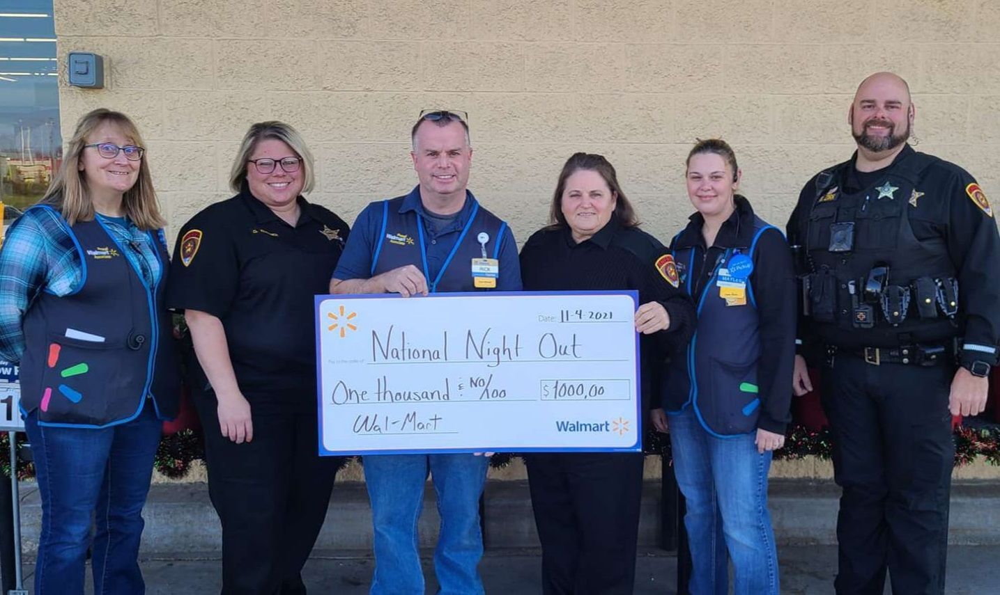 Vernon County National Night Out donation